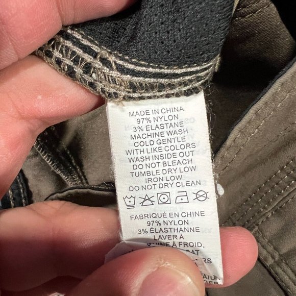 Prana Stretch Zion Short II 28x10 Mens Olive Green Belted Outdoor Hiking Trail - Picture 4 of 9